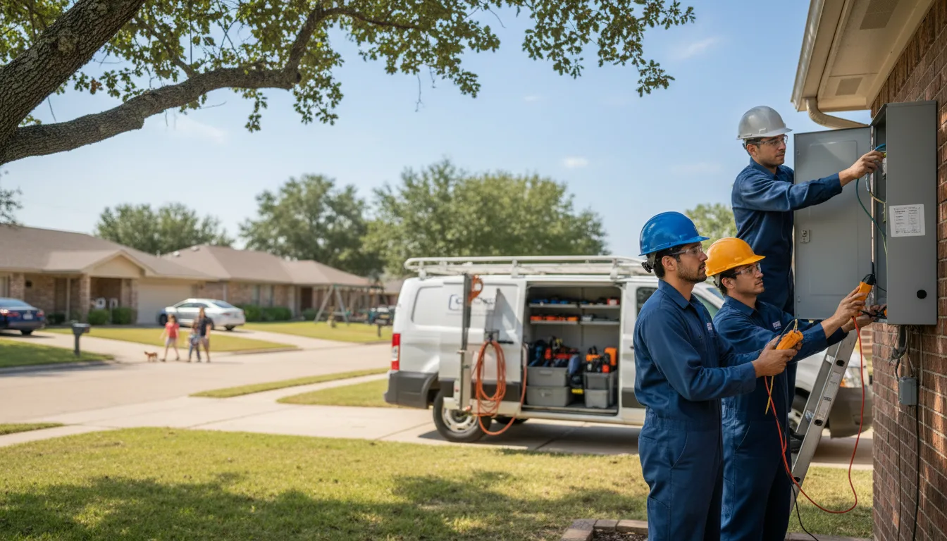 Certified electrician providing emergency electrical services in Tatamy, PA
